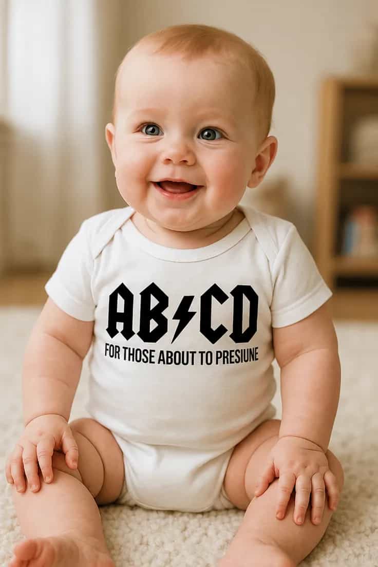 Body bebeluș Abcd rock pentru copii AB-CD