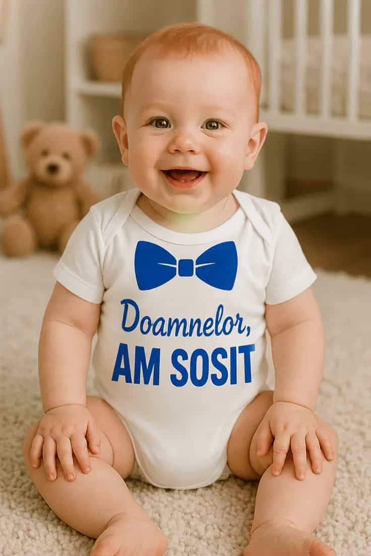 Body bebeluș Am sosit – Doamnelor, AM SOSIT