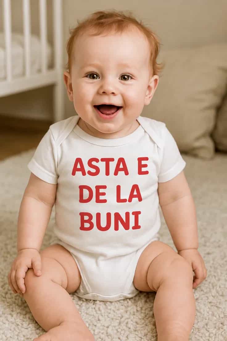 Body bebeluș Cadou de la buni – ASTA E DE LA BUNI