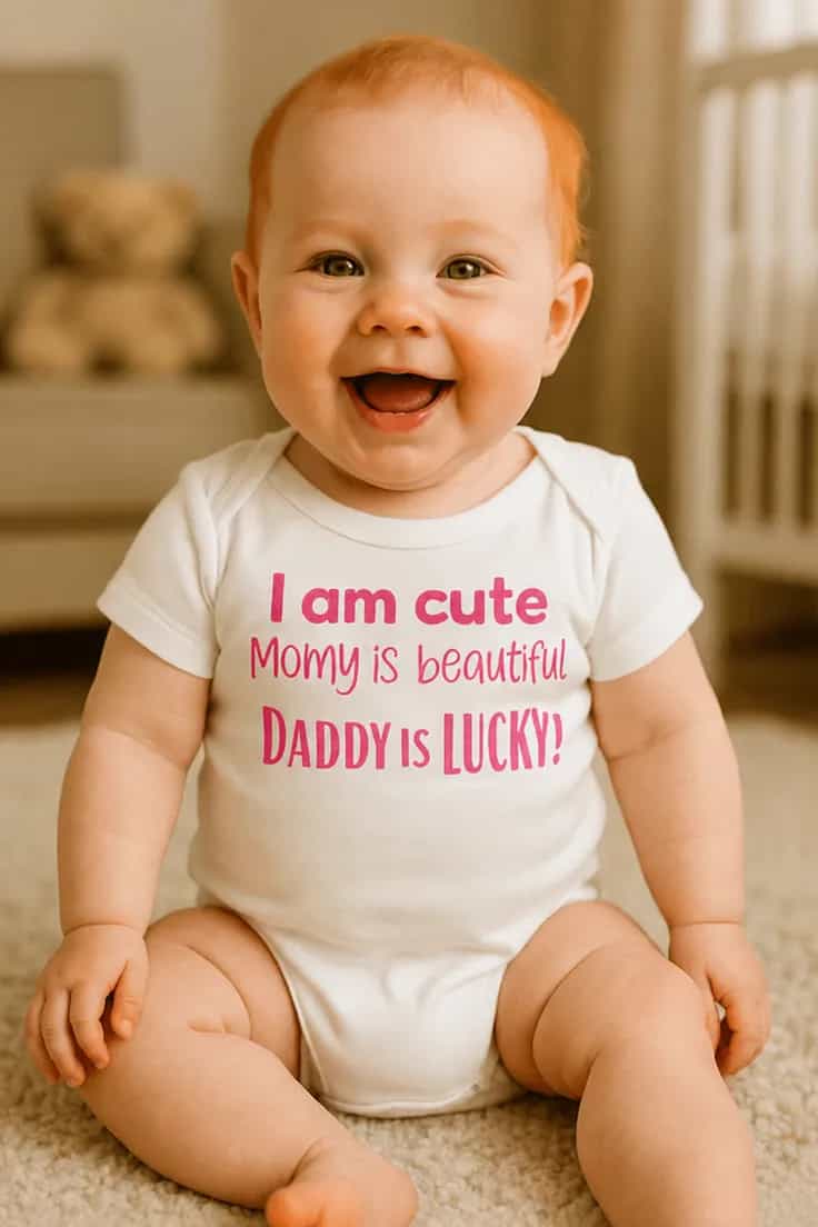 Body bebeluș Eu sunt drăguț - I am cute Momy is