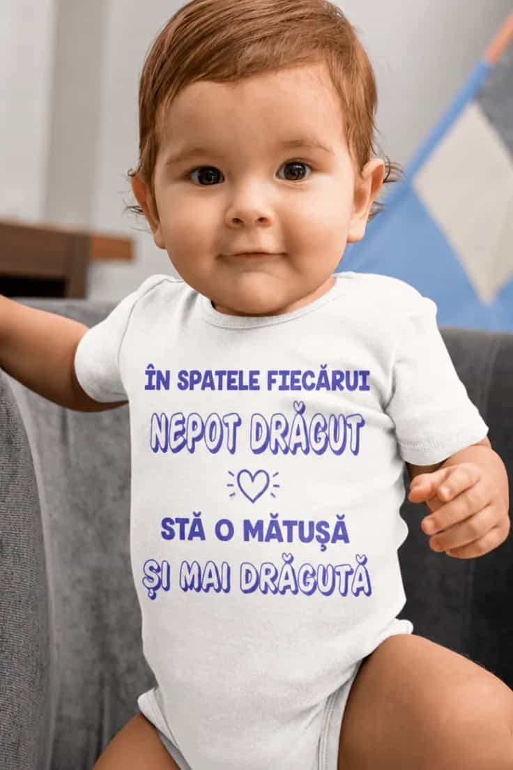 Body bebeluș Mătușă și nepot drăguț – ÎN SPATELE