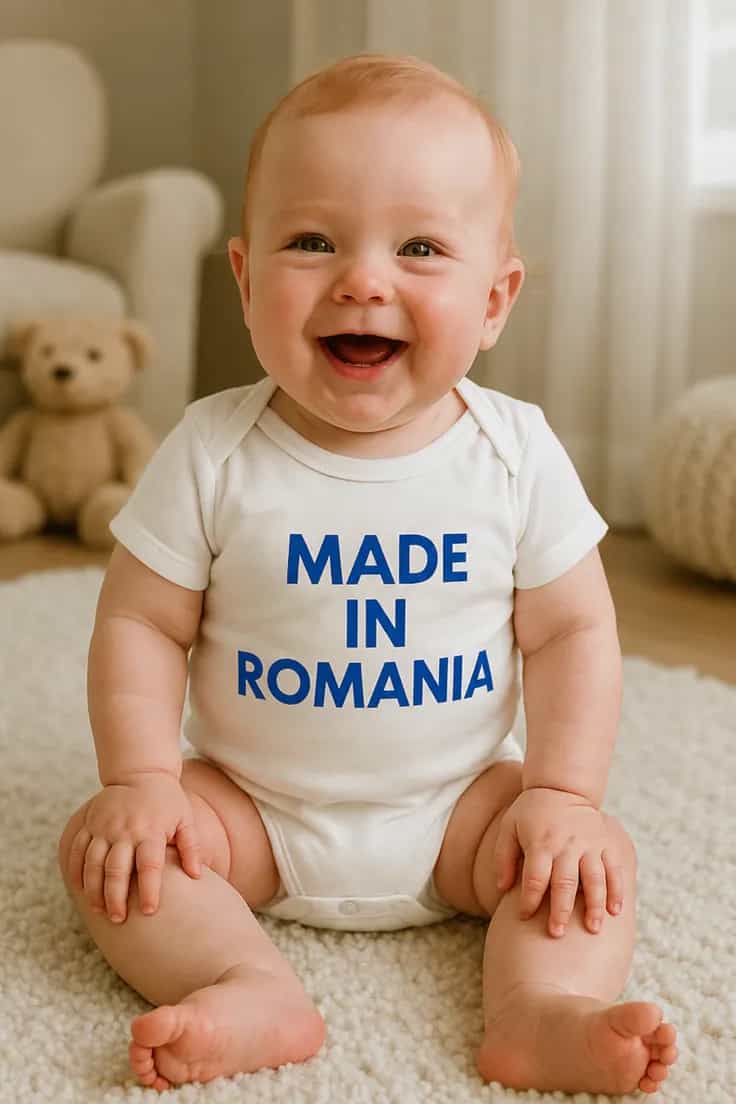 Body bebeluș Made in România - MADE IN ROMANIA