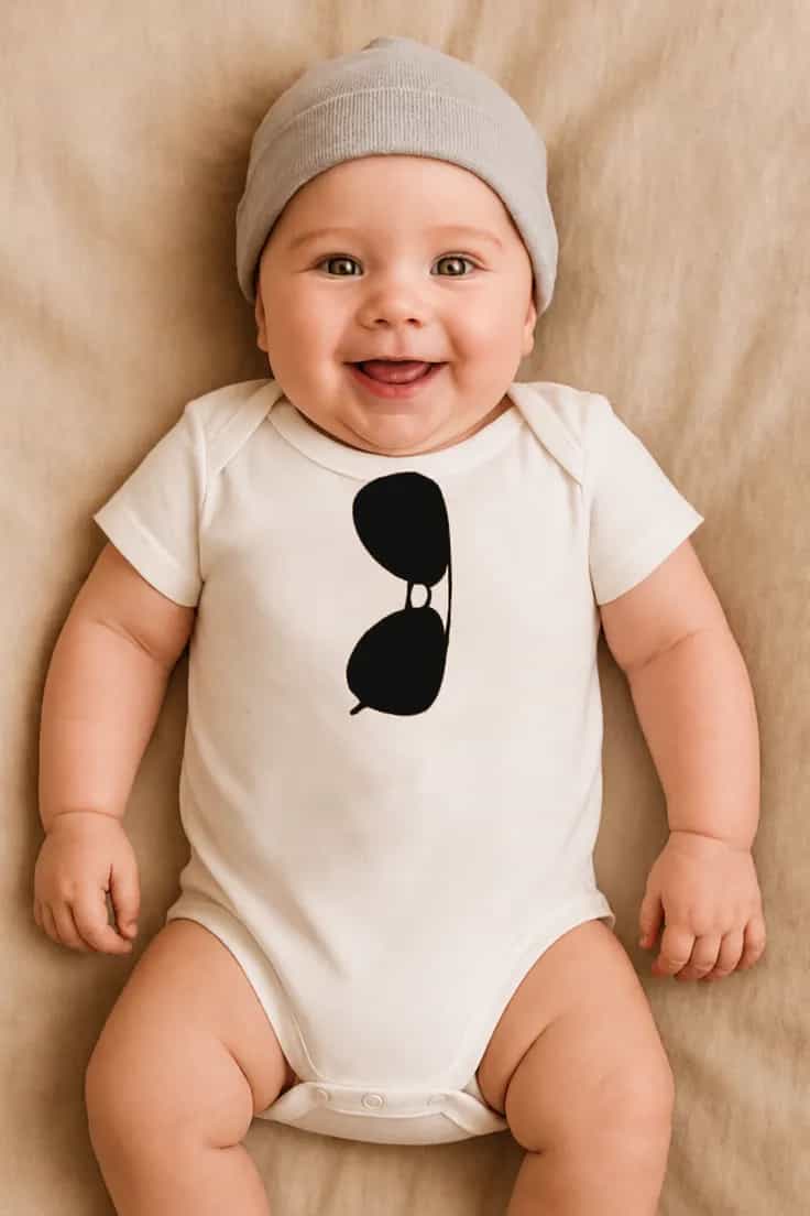 Body bebeluș ochelari – cadou amuzant pentru bebe