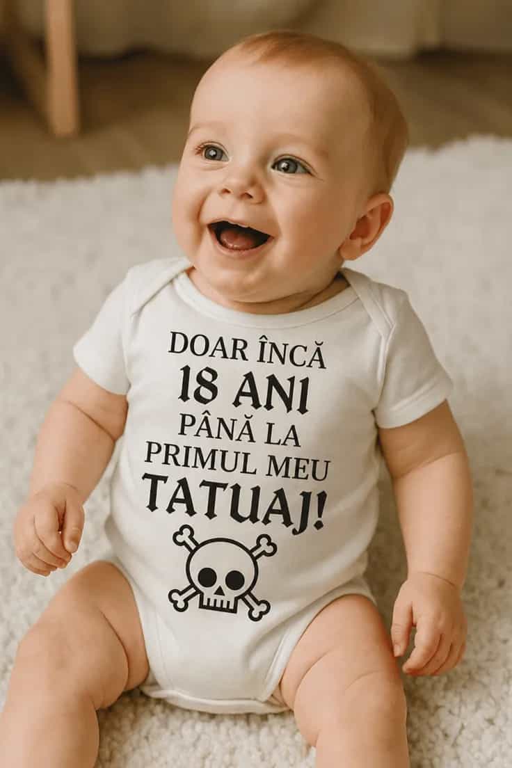 Body bebeluș Primul tatuaj – DOAR ÎNCĂ 18 ANI