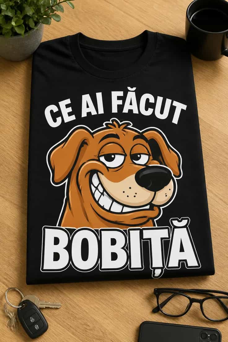 Tricou cu un motiv scurt – Ce Ai Făcut bobiță