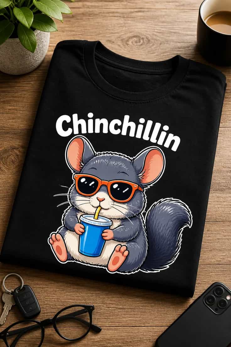 Tricou pentru iubitorii de chinchille – Chinchillin