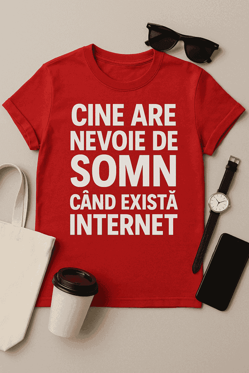 Tricou cine are nevoie de somn când există internet