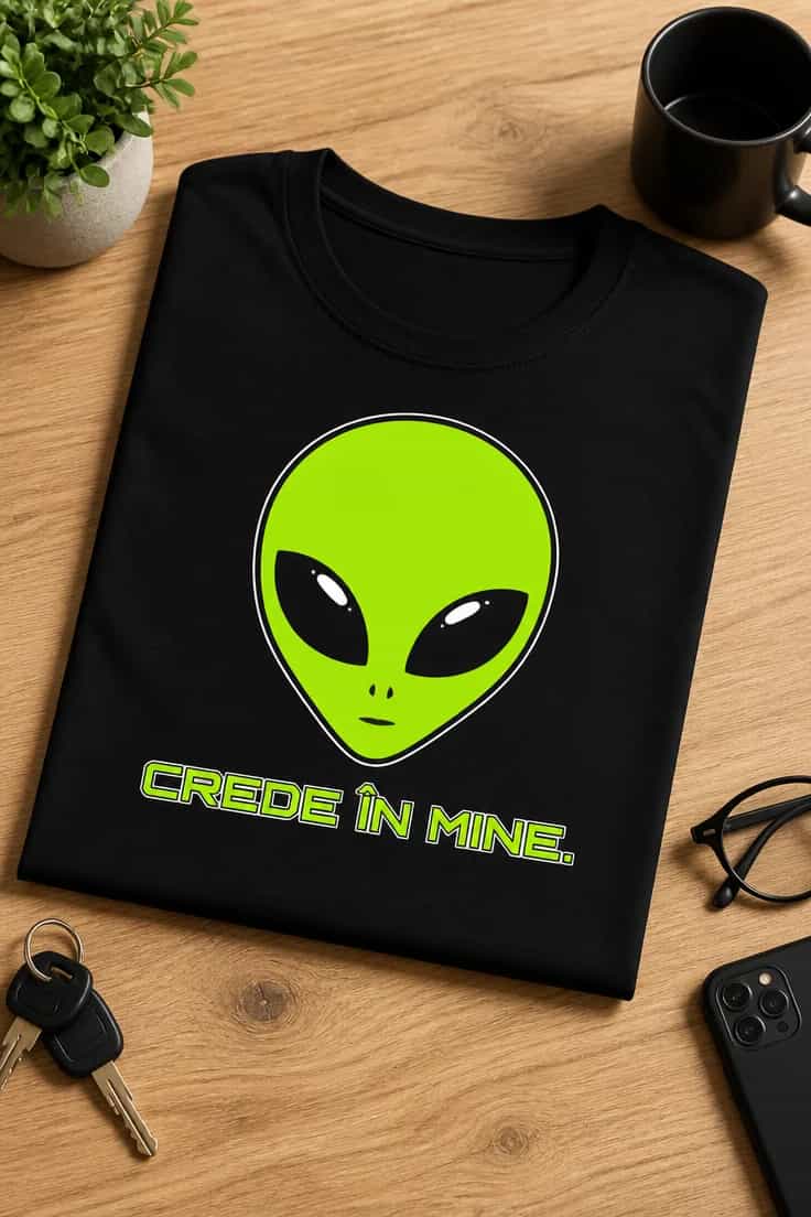 Tricou cu un motiv inspirațional – Crede În Mine.