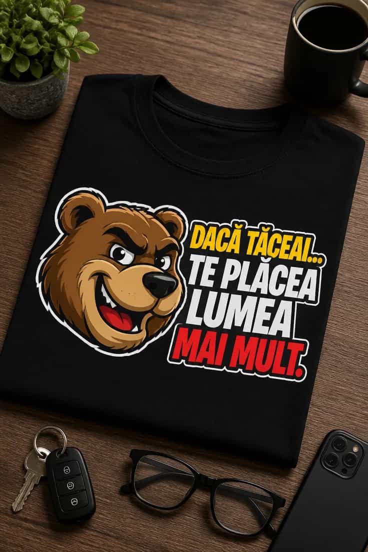 Tricou – Dacă tăceai, te plăcea lumea mai mult