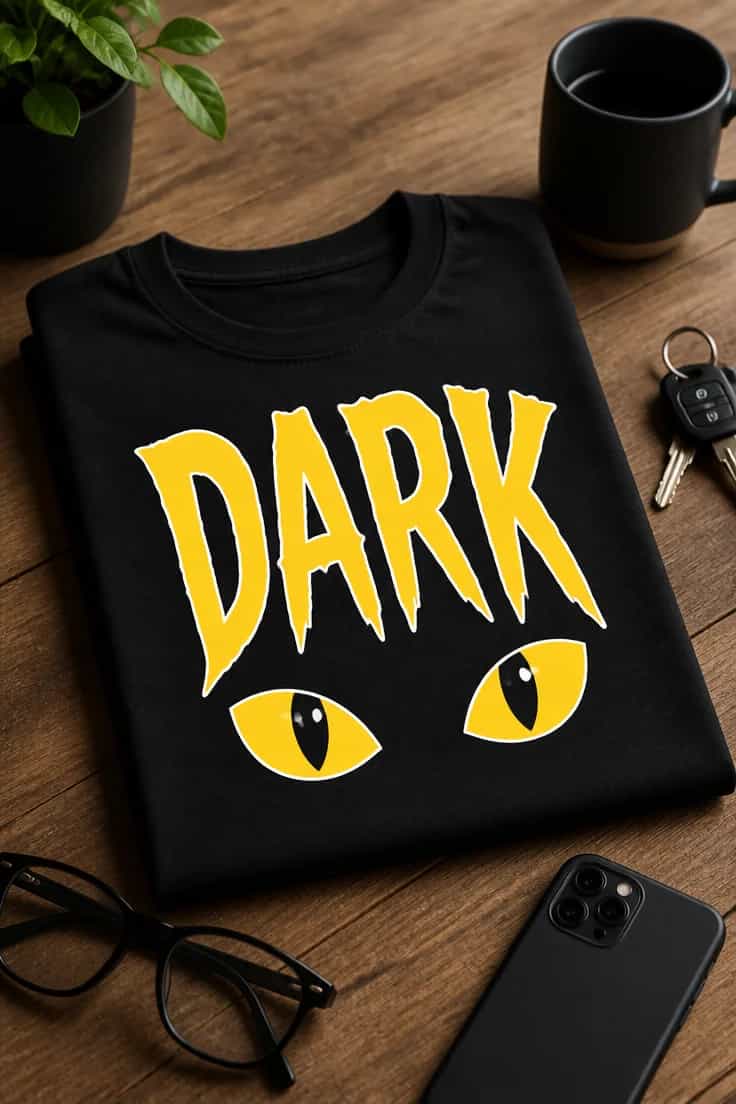 Tricou cu un motiv dark