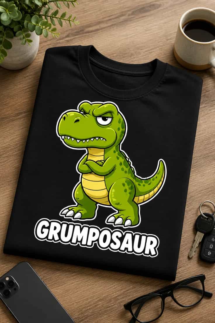 Tricou pentru persoanei morocănoase – Grumposaur