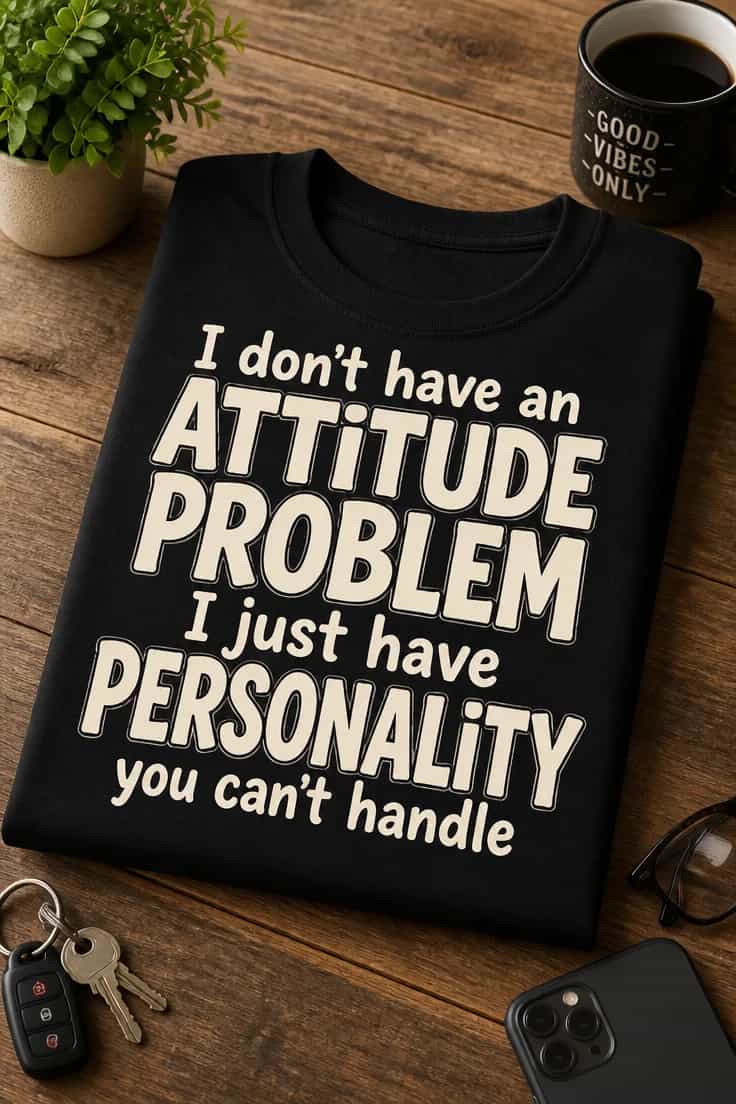 Tricou cu atitudine – nu ai cum să-mi suporți personalitatea