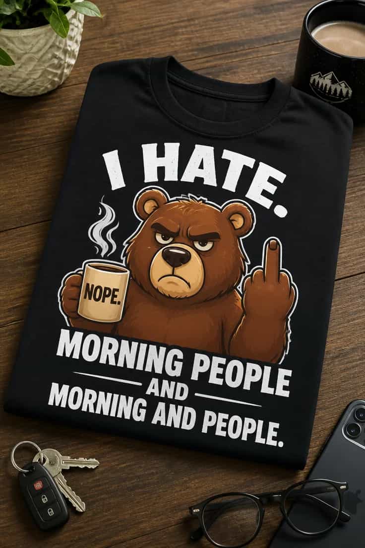 Tricou pentru persoana morocănoasă de dimineață