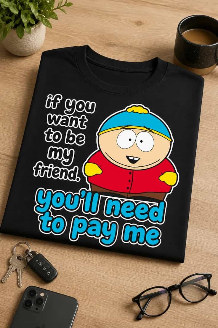 Tricou dacă vrei să fim prieteni, plătește-mă