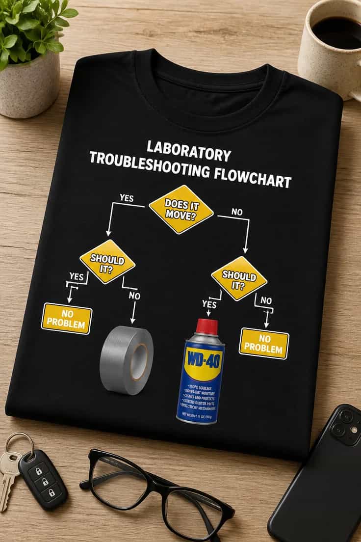 Tricou pentru inginer – Diagrama: Se mișcă? Problema?