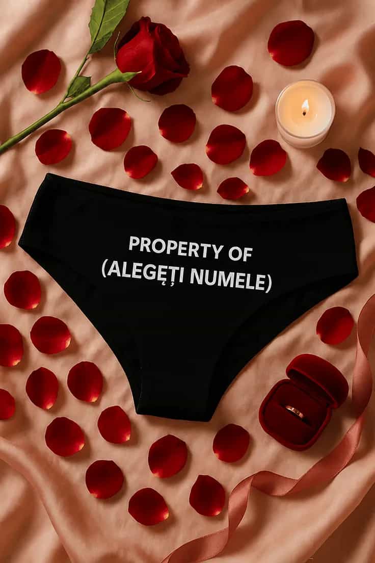 Lenjerie damă Property of cu nume personalizat