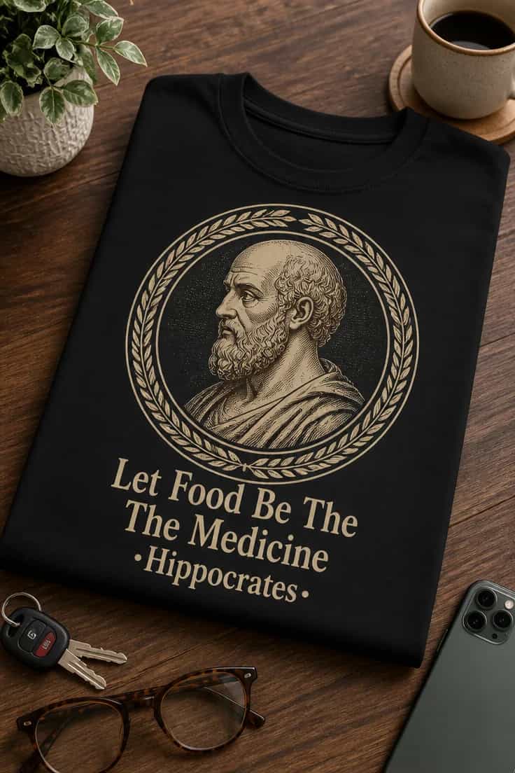 Tricou pentru pasionații de nutriție – mâncarea e medicament