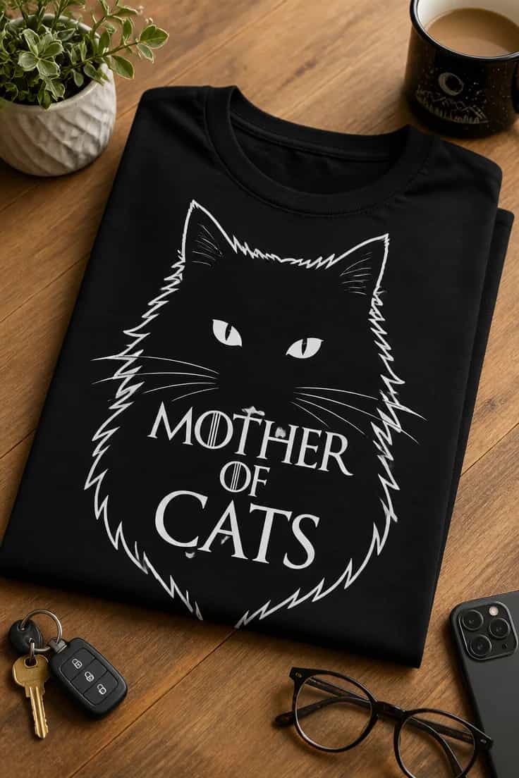 Tricou pentru stăpâna de pisici – Mother of cats