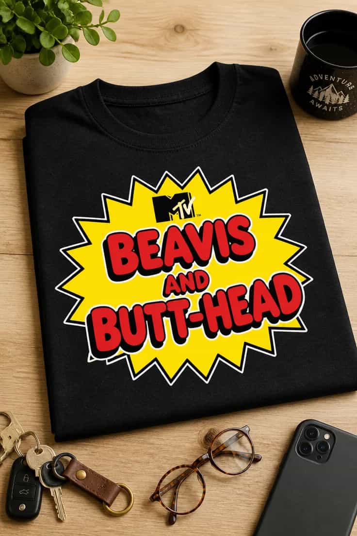 Tricou cu un motiv Mtv – Mtv beavis and butt-head