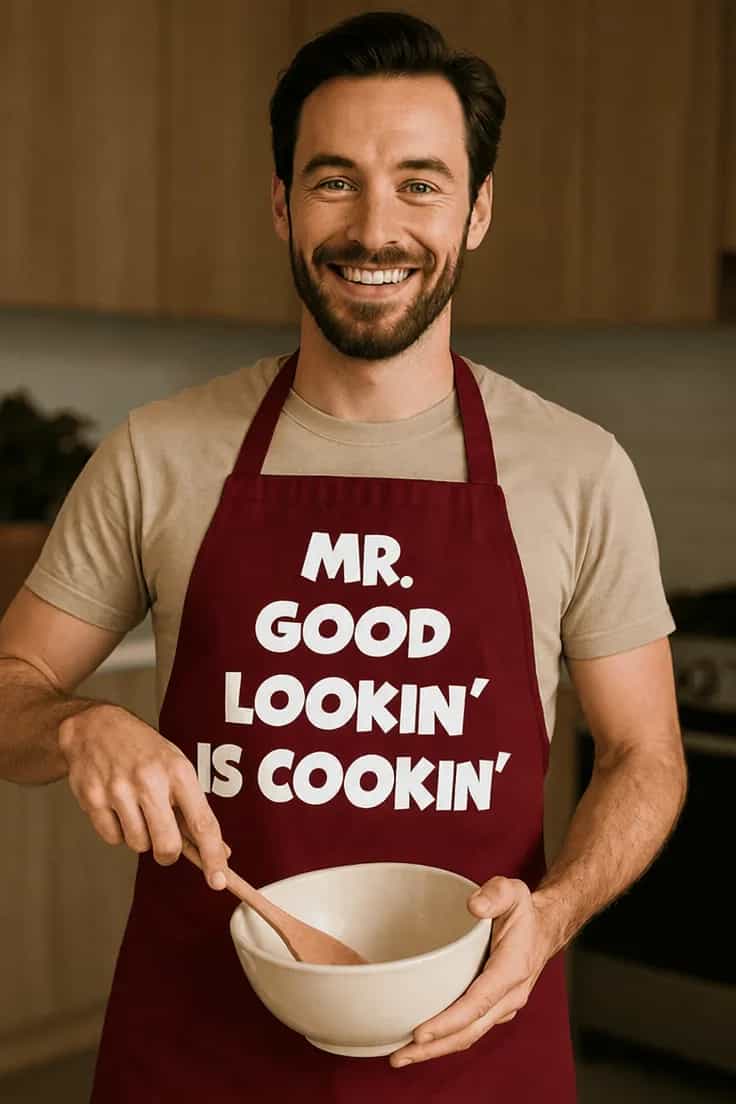 Șorț amuzant Bucătar arătos - MR. GOOD LOOKIN'