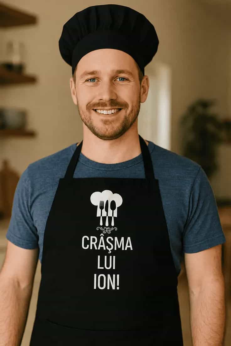 Șorț amuzant Crâșmă cu nume personalizat - CRÂȘMA