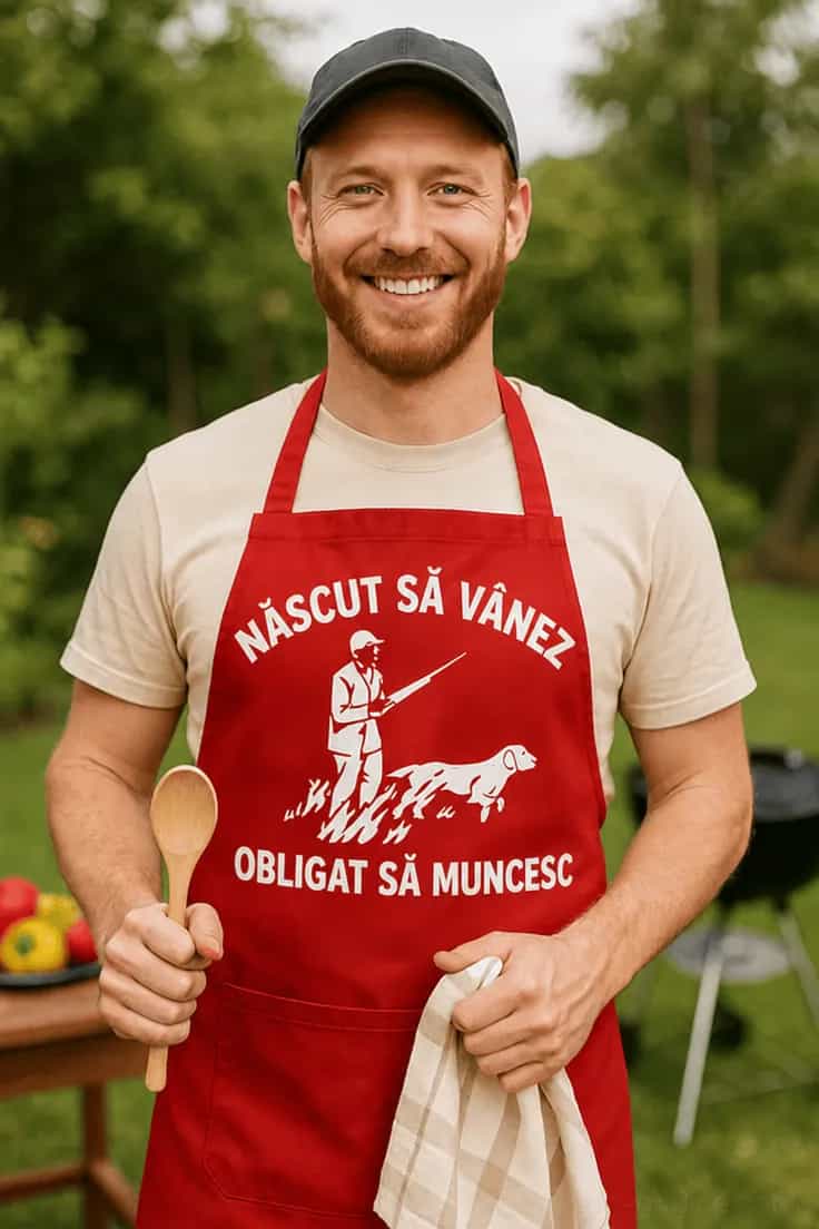 Șorț amuzant Născut pentru vânătoare