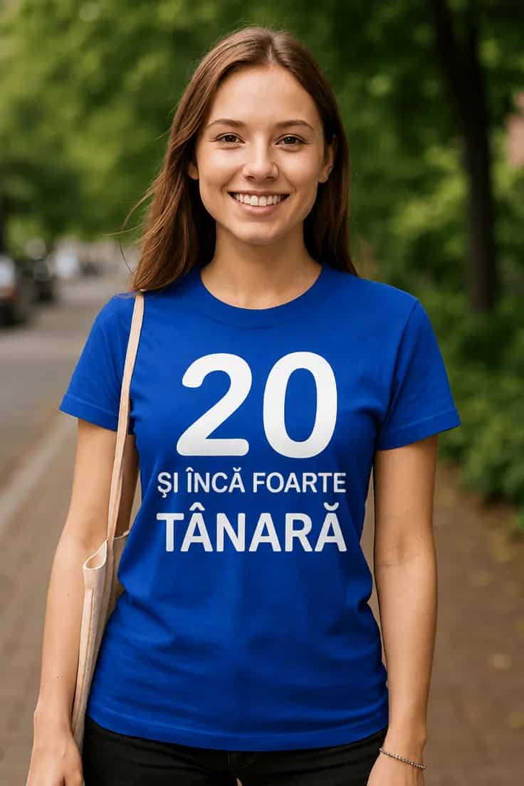 Tricou amuzant 20 de ani tinerețe – 20 ȘI ÎNCĂ