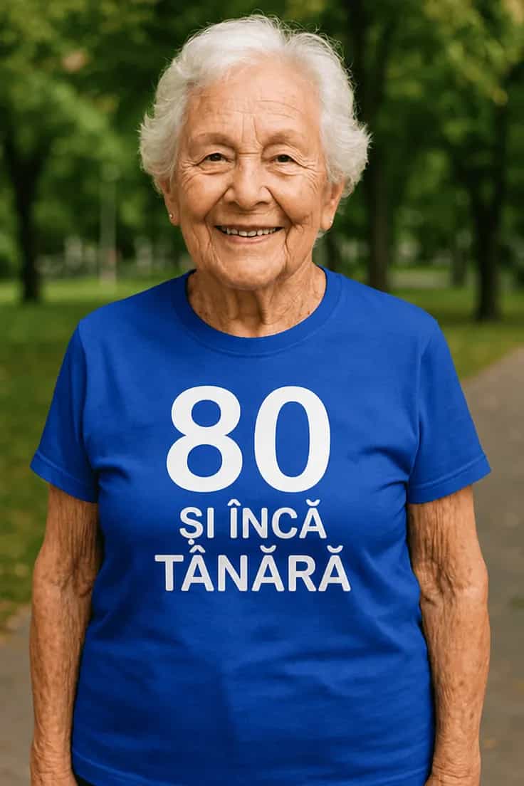 Tricou amuzant 80 cu suflet tânăr – 80 ȘI ÎNCĂ