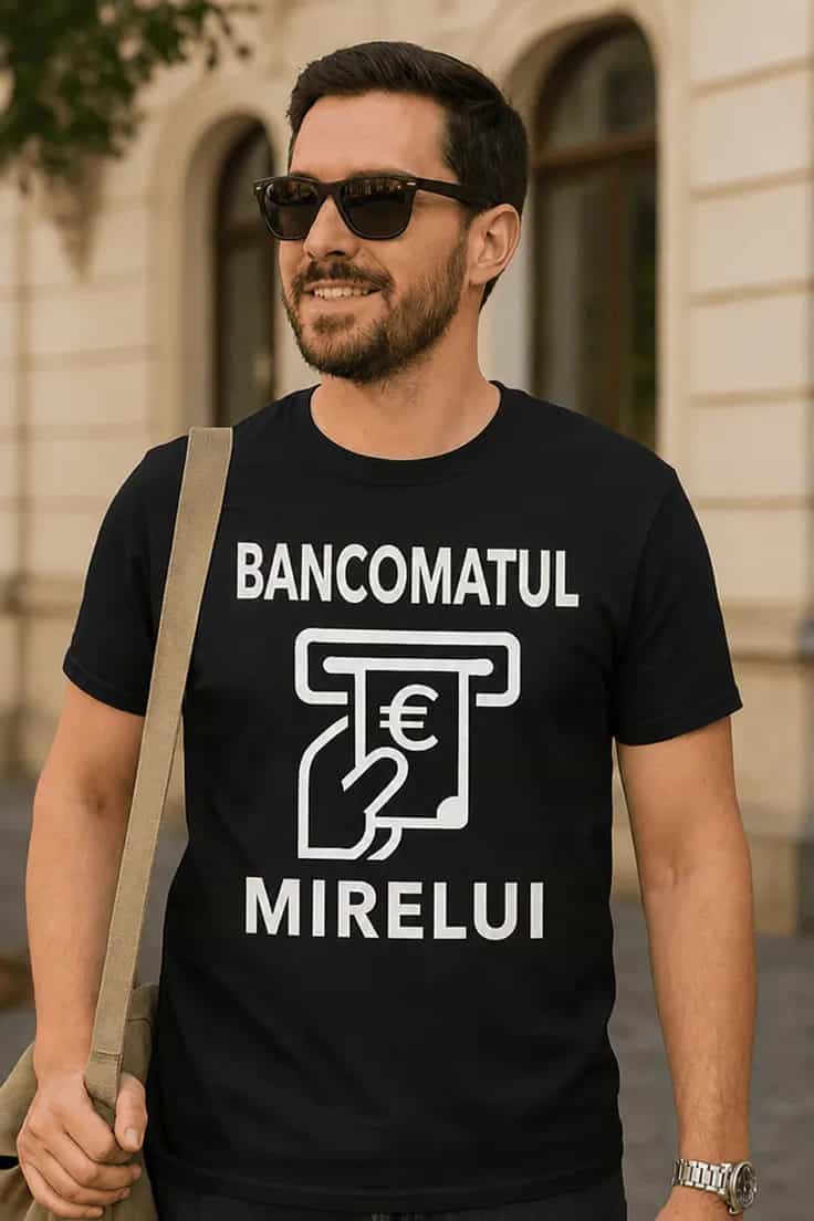 Tricou amuzant Bancomatul mirelui - BANCOMATUL €