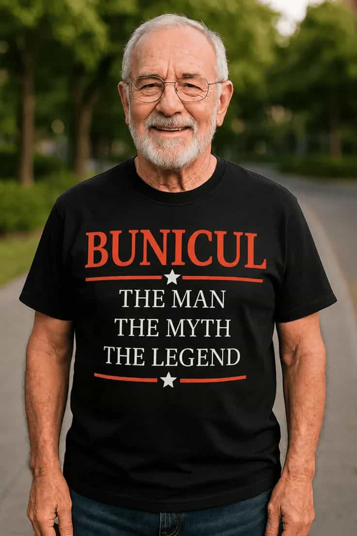 Tricou amuzant Bunicul legendă - BUNICUL THE MAN