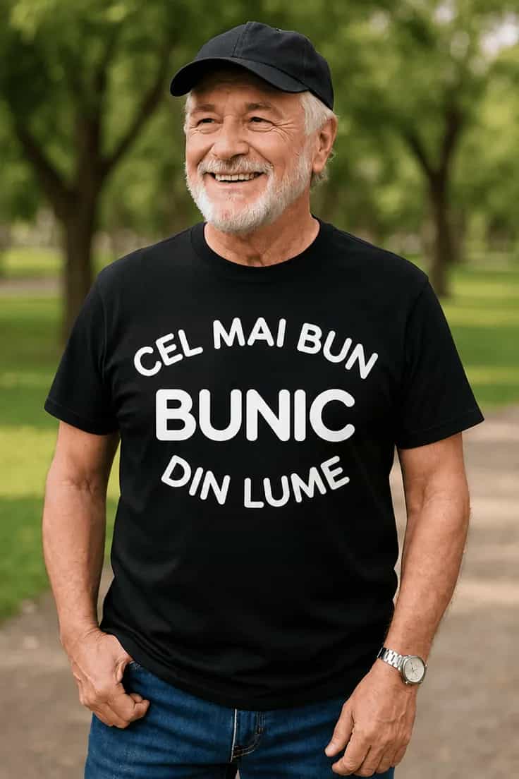 Tricou amuzant bunic cu inscripție la alegere