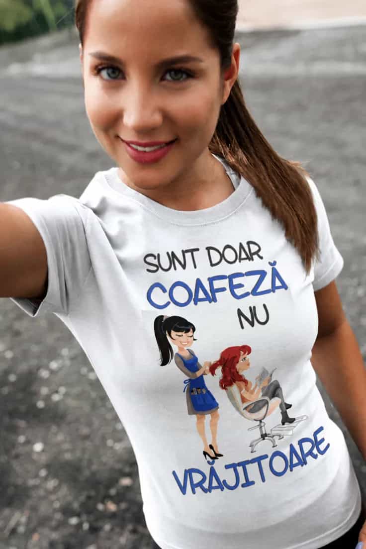 Tricou amuzant Coafeză nu vrăjitoare