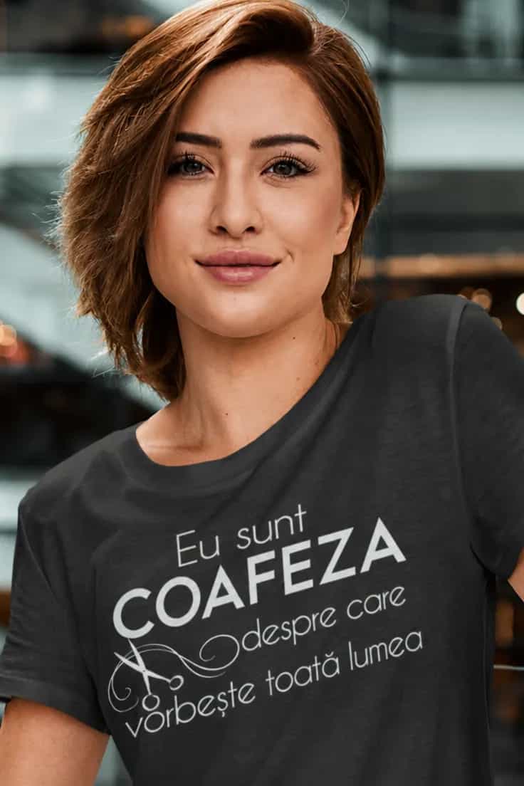 Tricou amuzant Coafeza despre care se vorbește
