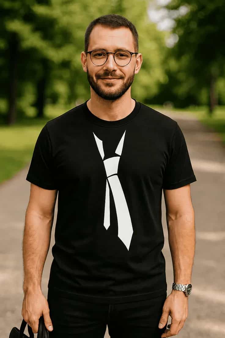 Tricou amuzant Cravată la modă