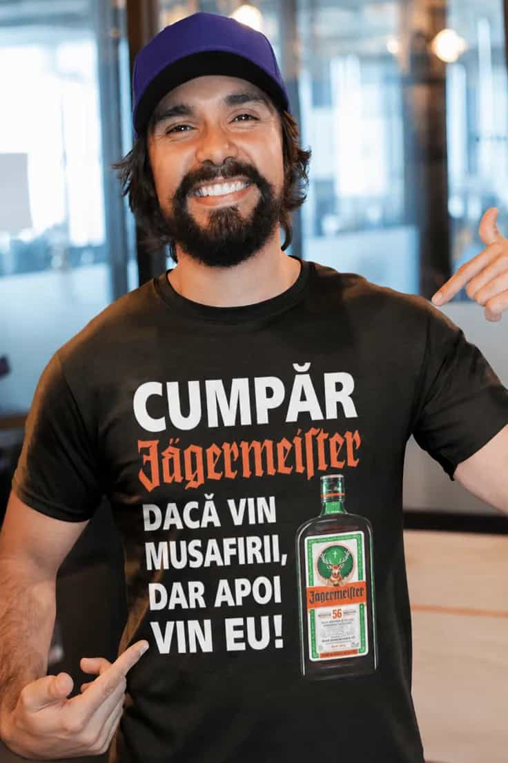 Tricou amuzant Cu Jägermeister pentru musafiri