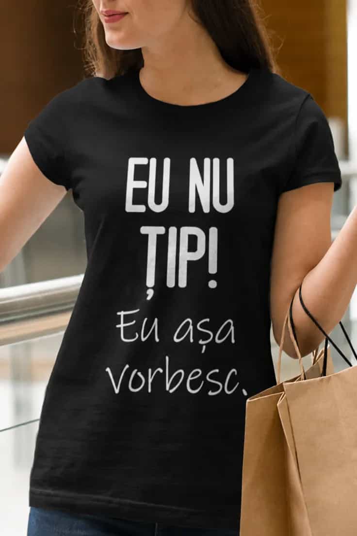 Tricou amuzant Eu nu țip - EU NU ȚIP! Eu așa