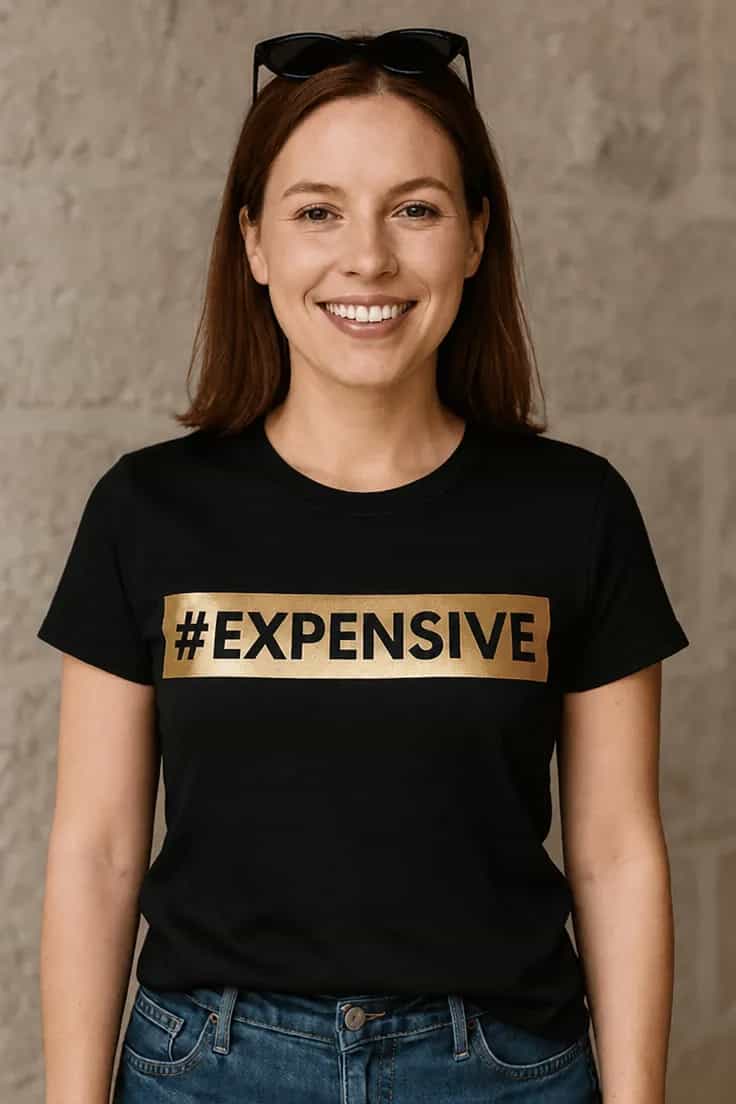 Tricou amuzant Expensive #EXPENSIVE