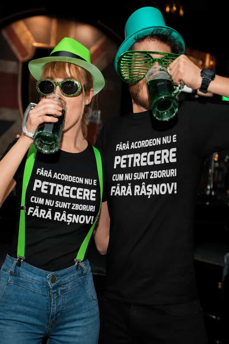 Tricou amuzant Fără acordeon nu e petrecere