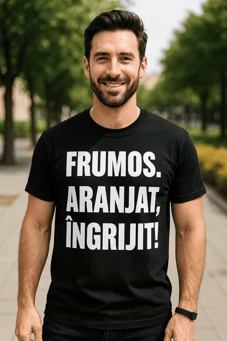 Tricou amuzant Frumos aranjat îngrijit