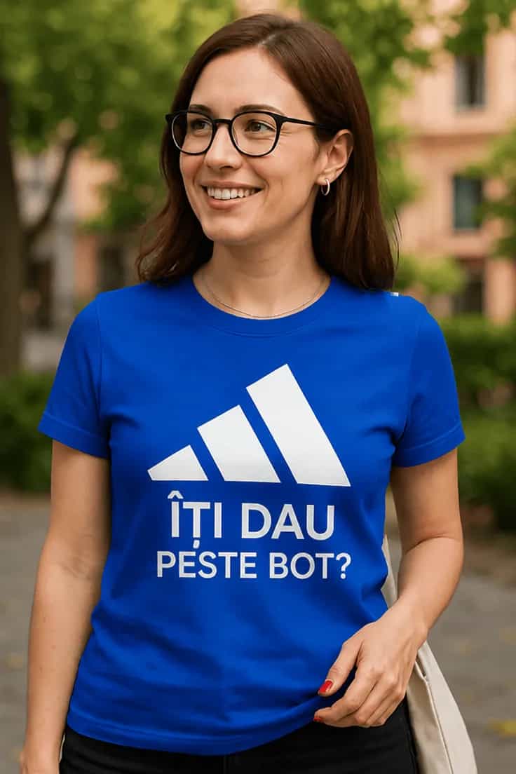 Tricou amuzant Îți dau peste bot - ÎȚI DAU