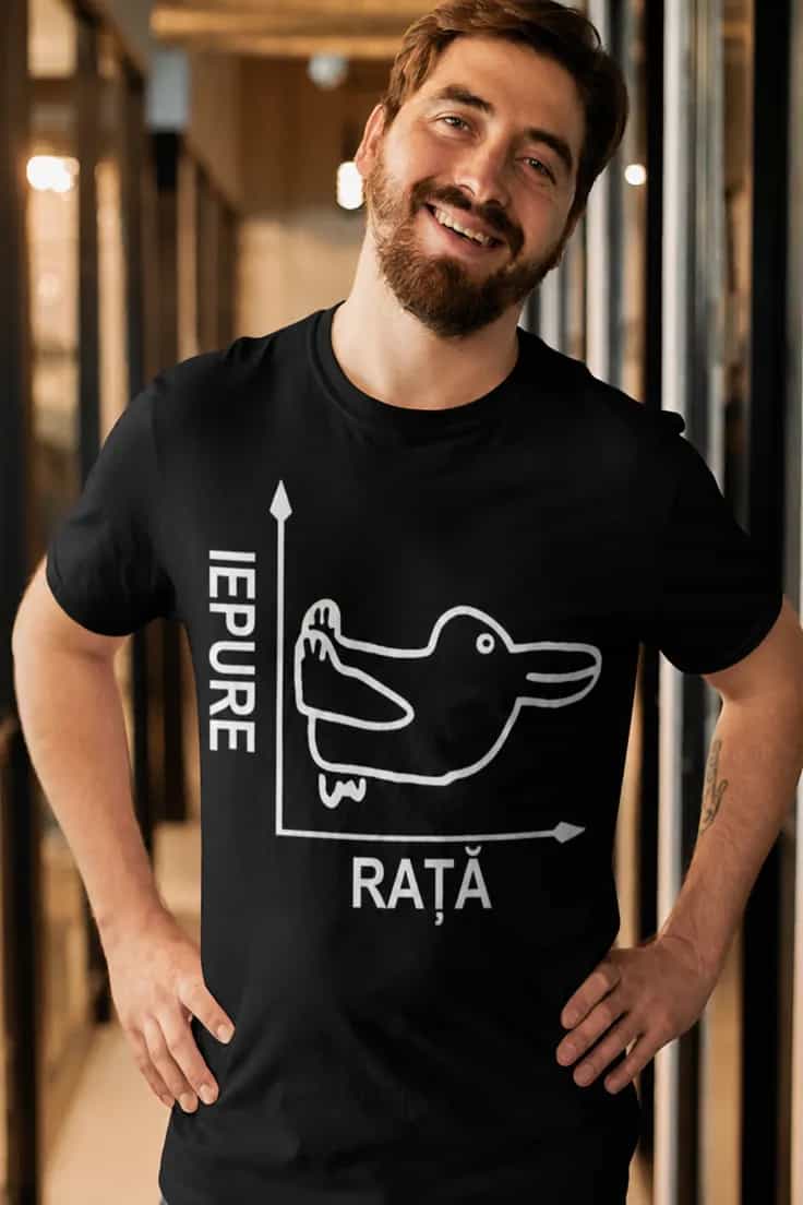 Tricou amuzant Iepure rață – IEPURE RAȚĂ
