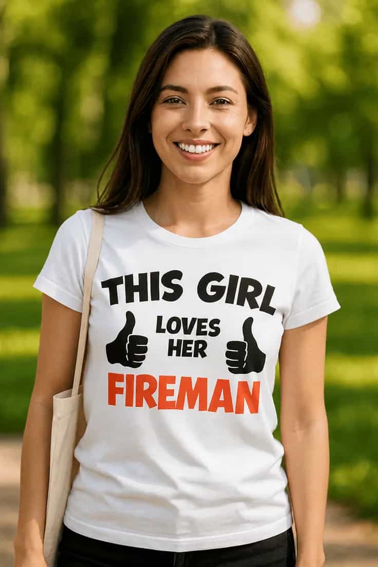 Tricou this girl loves her fireman
