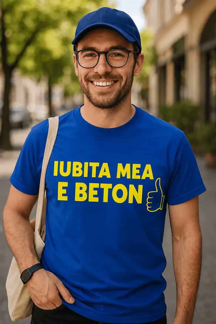 Tricou amuzant Iubita mea e beton | IUBITA MEA E BETON
