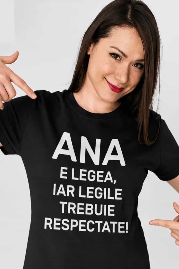 Tricou amuzant Legea trebuie respectată cu nume