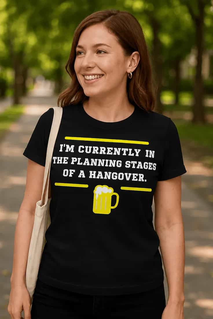 Tricou amuzant Mahmureală în planificare - I'M C