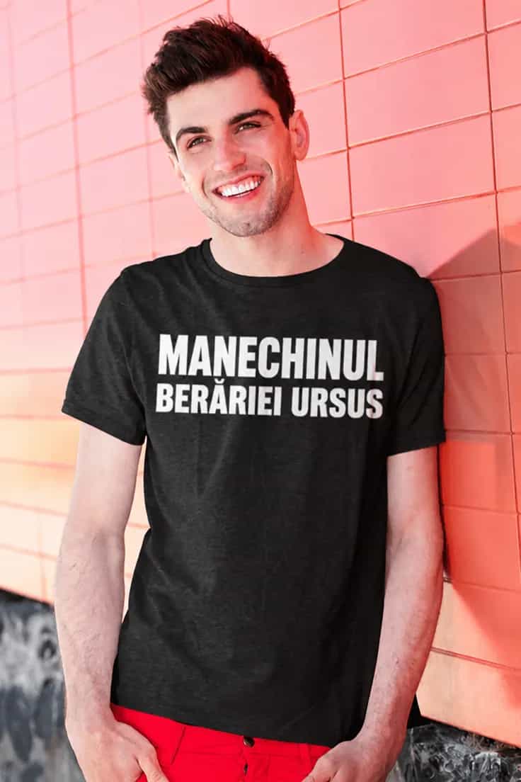 Tricou amuzant Manechinul berăriei Ursus