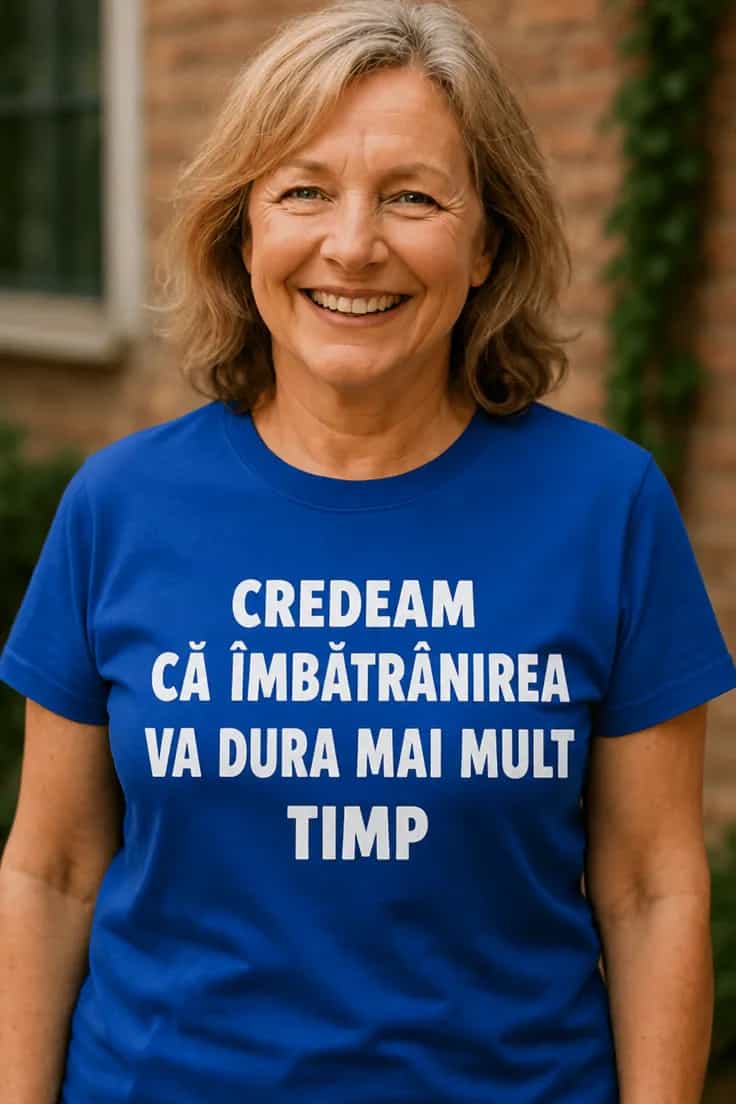 Tricou amuzant Îmbătrânirea durează mai mult