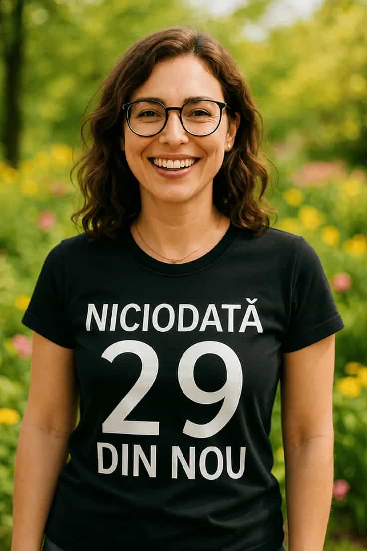 Tricou amuzant Niciodată 29 din nou