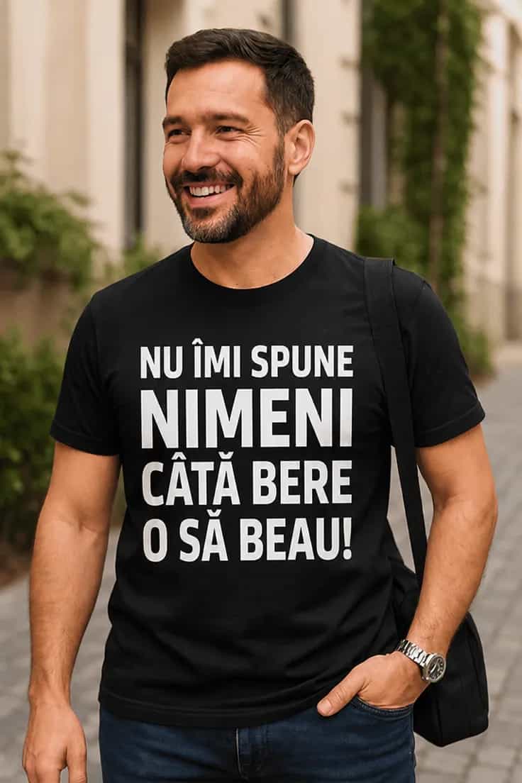 Tricou amuzant Nimeni nu îmi numără berea