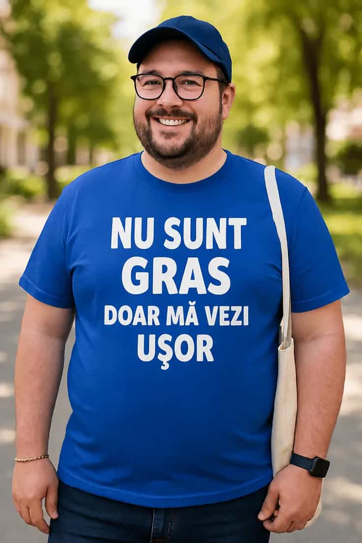 Tricou amuzant Nu sunt gras – NU SUNT GRAS